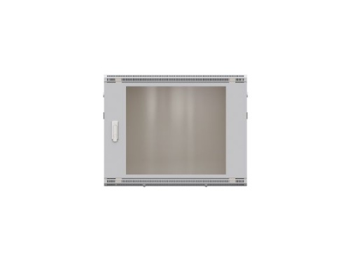Шкаф настенный 19'' TERACOM PRO 9U 600х450 мм дверь стеклянная с замком-ручкой серый | код TRP-WLL-0964-40G | EKF фото 4