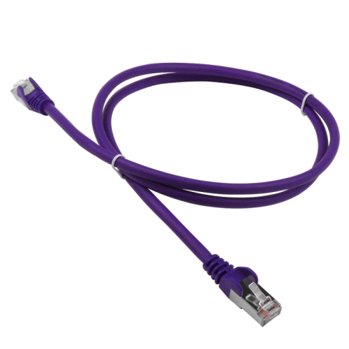 Патч-корд LANMASTER LSZH FTP кат.5e, 1.0 м, фиолетовый | код LAN-PC45/S5E-1.0-VI | LANMASTER