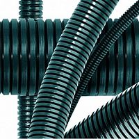 Труба гофрированная DN29мм, ПВ-0, Dвн 28,3мм² Dнар 34,5мм² полиамид 6, цвет тёмно-серый, без протяжки (упак.... | код. PA602935F0 | DKC