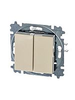 Выключатель 2-кл. СП Levit IP20 сл. кость/бел. | код 2CHH590545A6017 | ABB