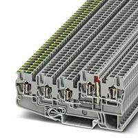 Заземляющие клеммы для выполнения проводки в зданиях STIO 2,5/4-PE/2B/L-LA24RD/O-M | код 3209170 | PHOENIX CONTACT