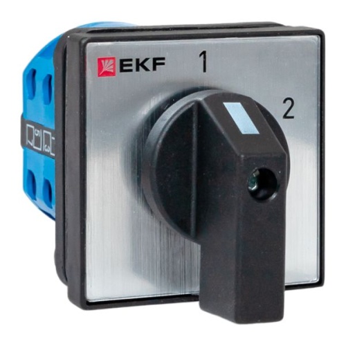Переключатель кулачковый ПК-1-52 10А 2P «1-2» IP65 EKF | код pk-1-52-10-65 | EKF
