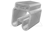 Держатель маркировки проводника PMF-03 90320, продевание, D кабеля 4-6,3mm, 4-10mm2, длина 15mm, PVC, прозрачный (упак. 2000шт.) | код 4008520 | Cembre
