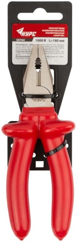 Плоскогубцы комбинированные ''Энергия'',1000 В, никелир.покрытие, 2-хслойные изолированные ручки 180 мм | код 50764 | КУРС фото 3 Плоскогубцы комбинированные ''Энергия'',1000 В, никелир.покрытие, 2-хслойные изолированные ручки 180 мм | код 50764 | КУРС фото 3