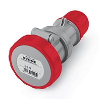 Разъем пром. силовой CEE кабельный, гнездо, 16A, 3P+E 6h, 380_415VAC 50/60Hz, IP66/IP67/IP69, серия OPTIMA | код 318.1646 | Scame