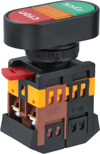 Кнопка d22мм 230В NO+NC 82 809 NBI-B-02 Пуск-Стоп Navigator 82809 Кнопка d22мм 230В NO+NC 82 809 NBI-B-02 Пуск-Стоп Navigator 82809