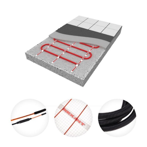 Комплект "Теплый пол" (мат) двухжил. 960Вт 0.5х12м 6кв.м Extra Rexant 51-0512 фото 3