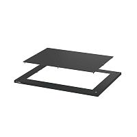 Комплект крыши с фланцем черные RAL9005 ШхГ 1200x600 мм | код R5NKRF126B | DKC