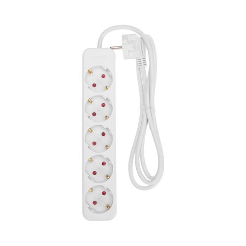 Удлинитель STANDARD 5 гнезд, 1,5м, 3х1,0мм?, с/з, белый REXANT | код 13-4028 | REXANT