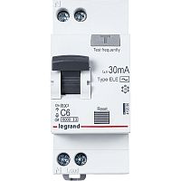 Выключатель автоматический дифференциальный RX3 1п+N 6А C 30мА тип AC | код. 419396 | Legrand 