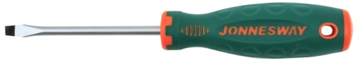 D71S6300 Отвертка стержневая шлицевая ANTI-SLIP GRIP, SL6.5х300 мм | код D71S6300 | JONNESWAY