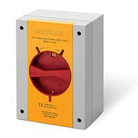 Выключатель нагрузки аварийный, 3P, 100A, 690VAC, габ. Y4, красная блок. рукоятка, в пластм. корпусе IP66/IP69, ISOLATORS | код 590.EM10003 | Scame