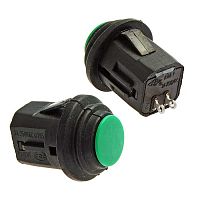 Кнопочный переключатель RUICHI SB570-G, IP65, ON-OFF, 2P, D-14 мм, 3 A, 250 В, 50 мОм,зеленый | код 100075 | Ruichi