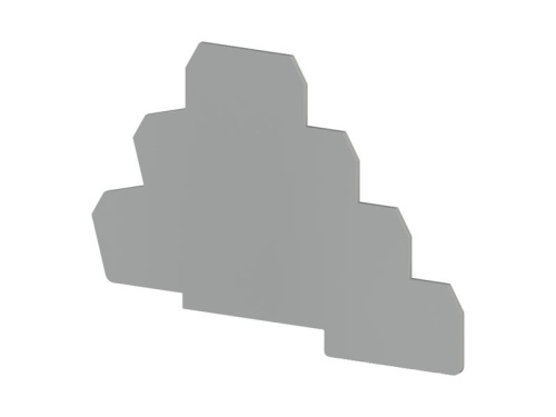 Сегмент концевой на клеммники 3-х ярусные PUK3T сер. NPP PUK3T Klemsan 450159