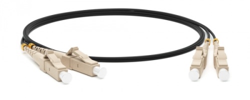 Патч-корд волоконно-оптический (шнур) MM 50/125 LC-LC 2 мм duplex LSZH 20 м черный, Hyperline FC-D2-50-LC/PR-LC/PR-H-20M-LSZH-BK | код 225297 | Hyperline