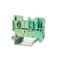 Клемма заземления под вставной штекер зажим push-in; 2 точки подключения; 2.5кв.мм DKC VPR-2.5-1P-PE