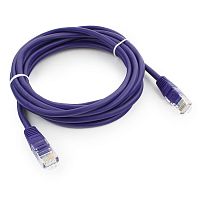 Патч-корд UTP Cablexpert PP12-3M/V кат.5e, 3м, литой, многожильный (фиолетовый) | код PP12-3M/V | Cablexpert