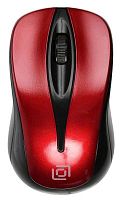 Мышь Оклик 675MW черный/красный оптическая (1200dpi) беспроводная USB для ноутбука (3but) | код 1025919 | Oklick