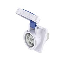 Розетка панельная с наклоном IP67 16А 2P+E 230В (упак. 10шт) | код. DIS4181663 | DKC