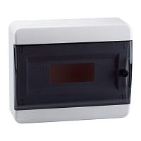 Распределительный шкаф OptiBox P, 12 мод., IP41, навесной, пластик, прозрачная черная дверь | код. 117920 | КЭАЗ