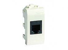 Ком.роз. RJ45 кат.6A, 8P8C, Brava, слон.кость, 1мод | код 75678S | DKC