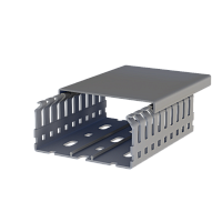 555 8040, KKD 8040, Перфорированный короб с крышкой, 80x40 (ШxВ) Серый | код 0.0.0.5.558040| KLEMSAN