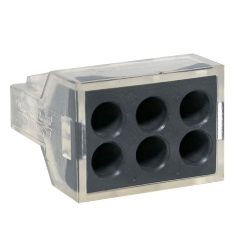 Строительно-монтажная клемма СМК 773-106 6 отверстий 1,0-2,5мм2 блистер (5шт,) PROxima | код plc-smk-106b | EKF фото 3