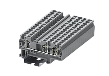 TC4-3-GY Клемма TC 1-2 проходная пружин., сеч.4мм2, сер., шт | код TC4-3-GY | SUPU