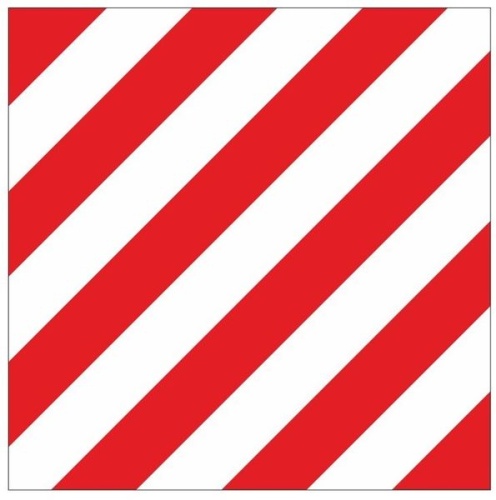 Знак Негабаритное место 300х300 мм, металл EKF | код zn-1-01 | EKF