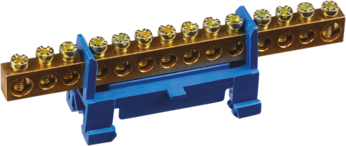 Шина нулевая на DIN-изолятор тип Стойка NBB-M69-14P/B | код 71184 | Navigator Group