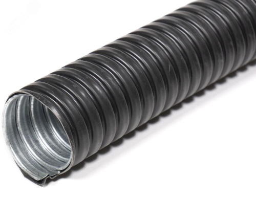 Металлорукав в ПВХ изоляции МРПИ НГ морозостойкий 100 (5 м/уп.) черный УХЛ1 | код zeta42323 | ЗЭТАРУС