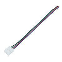 Коннектор питания (1 разъем) для RGB светодиодных лент шириной 10 мм LAMPER | код 144-008 | LAMPER