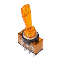 Тумблер 12V 20А (3c) ON-OFF однополюсный с желтой подсветкой REXANT | код 36-4372 | REXANT