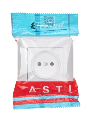 Розетка 1-м СП ASTI 16А IP20 без заземл. термопласт в сборе бел. LEZARD 7081-0202-121B фото 4