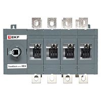 Рубильник 400A 4P реверсивный без рукоятки управления TwinBlock EKF | код tb-s-400-4p-rev | EKF