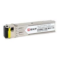 SFP модуль 1,25 Гбит одинарное одномодовое оптоволокно 1550нм дальность 20км TSX EKF | код TSX-SFP-GS1D-15-20 | EKF