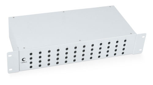 Cabeus FO-19-48ST Кросс бокс оптический 19 на 48 ST(FC) со сплайс-кассетой и КДЗС (без пигтейлов и проходных адаптеров) | код 7936c | Cabeus