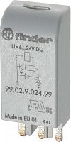 Модуль индикации и защиты, зеленый LED + диод (+ A2), 110...220В DC | код 9902922079 | FINDER