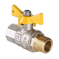 Кран шар. газ. VALGAS, рукоятка бабочка 1/2" вн.-нар. | код. VT.278.N.04 | VALTEC