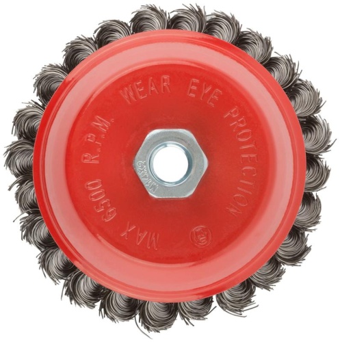 Корщетка чашечная гайка М14 стальная витая проволока 125мм КУРС 39044 фото 5 Корщетка чашечная гайка М14 стальная витая проволока 125мм КУРС 39044 фото 5