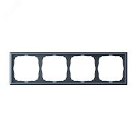 Рамка 4-м ArtGallery универс. грифель | код GAL000704 | Systeme Electric