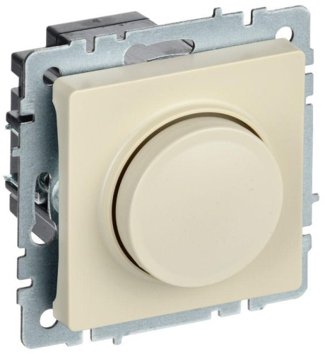 Светорегулятор СП BRITE пов-наж. 600Вт СС10-1-0-БрКр беж. | код BR-D20-0600-K10 | IEK