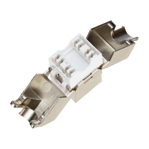 Модуль Keystone Jack RJ-45(8P8C), FTP экранированный, CAT 6, тип 180 градусов, самозажимной REXANT PRO | код 02-0261 | REXANT