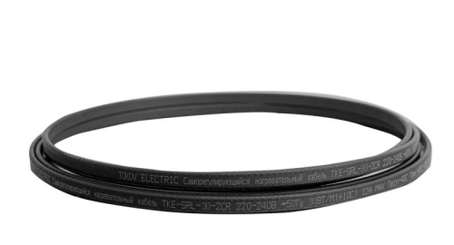 Кабель нагревательный саморег. 30Вт/м с экраном 16 AWG термопласт Ex | код TKE-SRL-30-2CR | TOKOV ELECTRIC