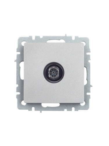 BRITE Розетка TV оконечная РТВ11-0-БрА алюминий | код BR-A10-O-K47 | IEK фото 4