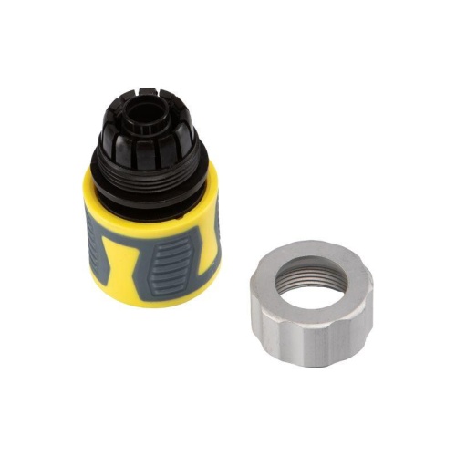 Коннектор для шланга, быстросъемный 1/2'' с термопластичной резиной и зажимной гайкой из цинка Профи | код 62-0304-F | REXANT фото 4