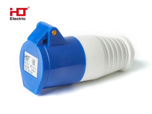 Розетка 213 переносная 2Р+РЕ 16А 230В IP44 HLT | код 083-03-21 | HLT