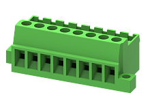 MC-PC5.08V11C-B Разъём штекерный MC, шаг 5.08мм,11 конт.с фланц.,зел., шт | код MC-PC5.08V11C-B | SUPU