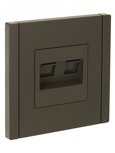 FORTE&PIANO Роз. комп. 2-ая RJ45 кат.6 FP334 сер. IEK | код FP-K20-2-K03 | IEK
