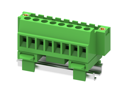 MC-PC5.08V19C-SF Разъём штекерный MC, шаг 5.08мм,19 конт. для DIN-рейки, фланц.,зел., шт | код MC-PC5.08V19C-SF | SUPU